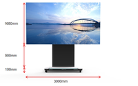 Directo de fábrica Pantalla grande Alta resolución 135 pulgadas Plegable Todo en uno Pc Smart Tv