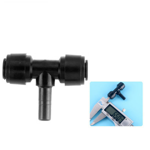 1/4 "OD chủ đề nam nữ nhanh chóng kết nối Push-to-Connect Đen Adapter ống nước ống phù hợp cho RO hệ thống phụ kiện - Product Image 1