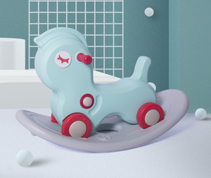 Jouet cheval à bascule vert pour enfants, prix bas, Animal, <span class=keywords><strong>licorne</strong></span> à monter - Product Image 5
