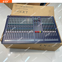 Console de mixage LX9-16/ LX9-24/ LX9-32 à 16/24/32 canaux, affichage de niveau LED à 12 segments, 2 entrées stéréo, 2 sorties stéréo pour scène