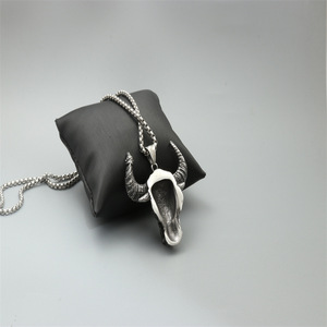 Collar con Colgante de Cabeza de Toro, Acero Inoxidable, Unisex, Joyería de Moda con Forma de Animal - Product Image 4