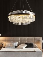 Lustre rond en cristal pour la maison, l'hôtel, la villa, le salon, vente en gros d'usine