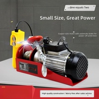 Mini-treuil électrique transfrontalier de qualité export, capacité de charge 400 kg, en acier allié, compact, pour chantier et usage domestique
