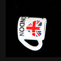 Logotipo personalizado impreso Londres Chipre Italia recuerdo turístico Mapa de porcelana imanes de nevera