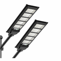 Lampu Sorot Tenaga Surya Tahan Air IP66 200W 300W 400W Dengan RGB Dimmable 12v 24v Sensor Gerak Radar PIR Darurat
