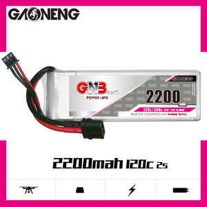 GAONENG GNB 2200MAH 2S 7.4V 120C XT60 LiPo <b>Battery</b> Lithium Polymer RC Air FPV UAV Air Wing - Product Image 2