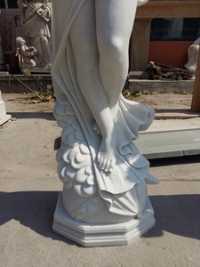 Tùy chỉnh tự nhiên bằng đá cẩm thạch trắng Tay Chạm Khắc thanh lịch đánh bóng bức tượng đá cẩm thạch người phụ nữ Điêu Khắc - Product Image 4