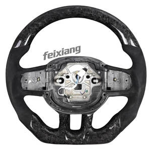 Modification du volant pour <span class=keywords><strong>Volvo</strong></span> <span class=keywords><strong>XC</strong></span> <span class=keywords><strong>40</strong></span> Xc60 S60 Xc90 S90, volant en fibre de carbone forgé avec couleur de rayures personnalisable - Product Image 5