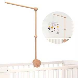 Nuevo Producto Montessori: Soporte Universal para Móvil de Bebé, Brazo de Madera Natural para Colgar Móviles de Bebé - Product Image 1