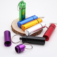 Porte-clés contenant de bouchon d'oreille en aluminium