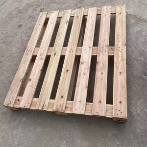 Palette en bois 1200x1000x130mm, entrée quatre voies, en pin, pour rayonnages d'usine - Product Image 1