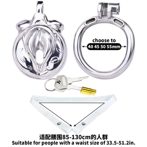 Phụ trợ đồ lót dây bìu Vòng nam nô lệ siêu mini Lồng thép không gỉ chastity thiết bị dương vật lồng Cock Ring với khóa - Product Image 3