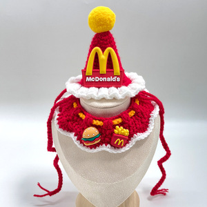 Bufanda para Mascotas de San Valentín, Tejida a Crochet con Patrón de Corazón, Accesorio para Animales - Product Image 2