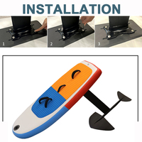 Planche de surf hydrofoil gonflable OEM certifiée BSCI, en matériau Dropstitch+PVC+EVA, pour lacs et rivières
