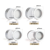 Boîte de rangement vide en aluminium anti-poussière pour faux ongles à presser personnalisés