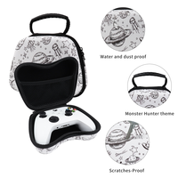 Kantong Portabel Kulit PU Universal untuk Switch Pro /P4 /PS5 /Xbox Controller Tas Penyimpanan Aksesori Video Game