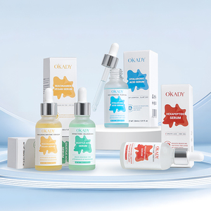 Siero Idratante Vegano OKADY Personalizzato in Stock, 30ml, con Esapeptide/Acido Ialuronico/Niacinamide/Acido Salicilico per la Cura della Pelle - Product Image 2