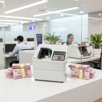 Compteuse de billets sous vide haute vitesse avec affichage LED de qualité bancaire, pour le comptage de devises multiples et la regroupement de billets