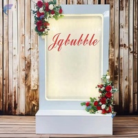 Fontaine Murale Cascade Intérieure en Verre avec Lumières LED pour Mariages et Décorations d'Intérieur – Caractéristique d'Arrosage en Gros