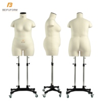 Beifuform US grande taille 20 courbée grande taille demi-corps couture Mannequin torse complet factice pour la couture soutien forme de robe personnalisée