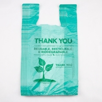 Sacs de courses en plastique biodégradables, pratiques, robustes, avec poignées, personnalisés, grands sacs de courses en plastique