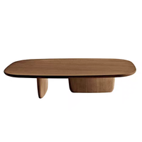 Table basse en bois massif au design nordique Wabi-Sabi, durable, naturelle, facile à assembler, KENVY, petit meuble pour la maison, salon