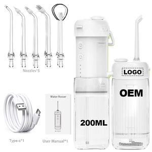Portátil Mini 200ml Dentes Floss Pik Limpeza Jet Crianças Pick Electric Oral Irrigator Dental Waterflosser Kids Water Flosser