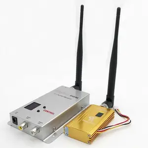 1.2G1.5W trasmettitore audio e video wireless fpv trasmettitore di trasmissione di immagini ricevitore monitoraggio di sicurezza ricetrasmettitore video