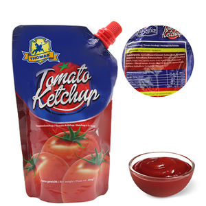 Prezzo di fabbrica <span class=keywords><strong>Ketchup</strong></span> di pomodoro fresco in bustina facile da aprire 250g stampa personalizzata salsa di pomodoro in scatola spezzata fredda salsa <span class=keywords><strong>Ketchup</strong></span> - Product Image 2