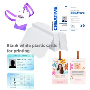 Bestom空白白色塑料硬聚氯乙烯印刷卡，印刷身份证