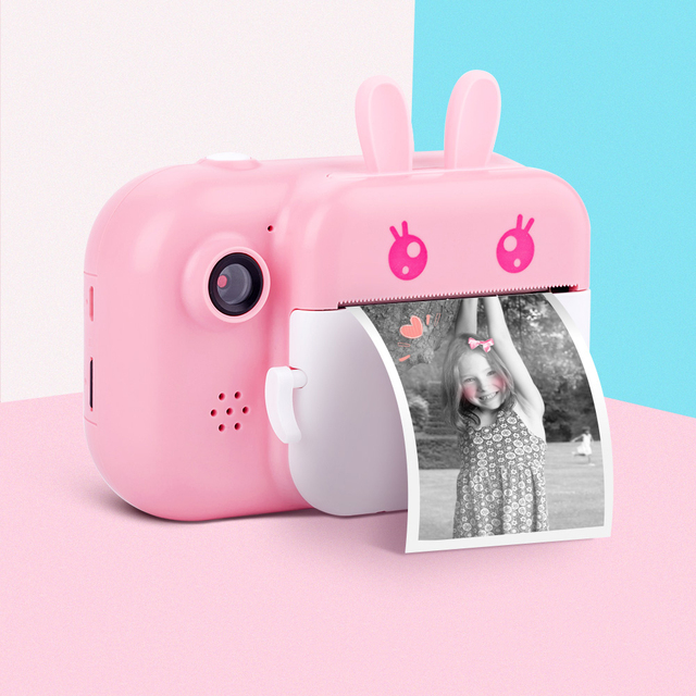 Kids Instant Print Camera 1080P Digital Camera Photo Camera Toy Christmas Gift