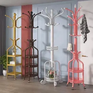 Nordic floor hanger living room bedroom coat rack does not occupy a floor hanger corner bedside clothes hanger