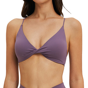 Soutien-gorge de sport Disko Sport pour femme, col en V, bretelles fines, respirant, séchage rapide, yoga, fitness, sans couture, 78 % nylon, 22 % élasthanne - Product Image 2
