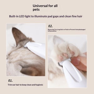 Cortadora Eléctrica Profesional para Mascotas, Impermeable, Recargable, con Luz LED, Silenciosa, para Afeitar Gatos y Perros, Plástico ABS Universal - Product Image 5
