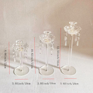 Ensemble de chandeliers en acrylique pour mariage, décorations romantiques pour la maison, accessoires de mariage, pour salle de mariage et hôtel, ensemble de centres de table - Product Image 3