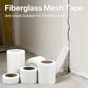 Selfadhesive C-Glass <b>Alkali</b> Free Mesh Tape for Interior Wall Anti-Crack Puttying with Cutting Service - Product Image 5