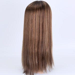 Nuevo Diseño 2022 Peluca de Cabello 100% Humano Virgen Remy Balayage Castaño Totalmente Anudada a Mano para Mujeres Blancas - Product Image 4