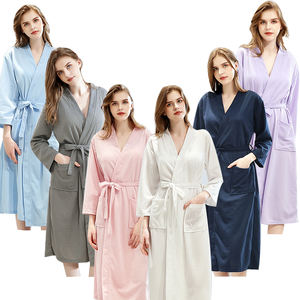 Logo personalizzato abbigliamento da notte da <span class=keywords><strong>uomo</strong></span> di lusso Hotel Spa Waffle <span class=keywords><strong>accappatoio</strong></span> da <span class=keywords><strong>uomo</strong></span> <span class=keywords><strong>accappatoio</strong></span> Unisex in cotone - Product Image 4