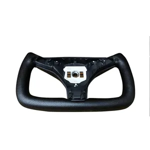 Customized Tesla yoke steering wheel Tesla Model S Model X Yoke carbon fiber leather warm air steering wheel