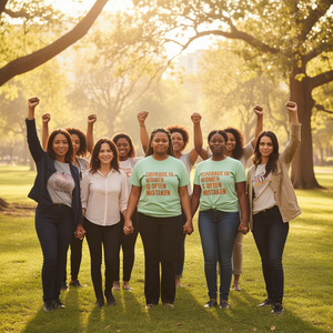 T-Shirt da Donna Empowerment 100% Cotone Vestibilità Regolare Girocollo Casual Per Tutte le Stagioni con Stampa Serigrafica a Lettere - Product Image 2