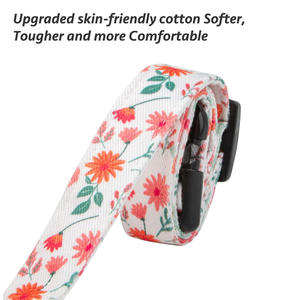 Andere Haustier halsbänder Anpassbares hand gefertigtes verstellbares Hunde halsband aus Baumwolle mit einzigartigem süßem Muster und Anhänger - Product Image 3