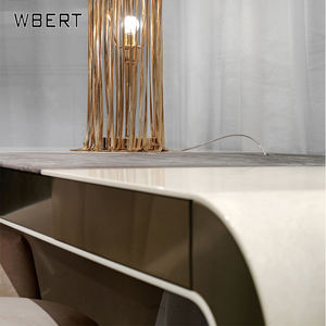 WBERT bois massif haut de gamme italien léger luxe patron bureau Simple moderne Design maison ordinateur bureau petit dressing - Product Image 5