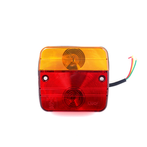 Boeray 12V <b>LED</b> ABS Trailer Tail <b>Light</b> Emergency Blinker for Truck & Car Universal Fit Yellow <b>Red</b> - Product Image 6