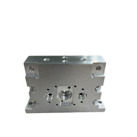 Bloc de distribution hydraulique en aluminium usiné CNC sur mesure, bloc de vanne de contrôle de fluide multi-ports pour système pneumatique et hydraulique