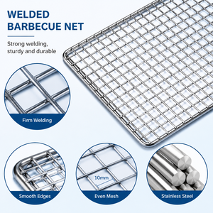 <span class=keywords><strong>Grille</strong></span> de cuisson robuste en acier inoxydable 304, résistante à la chaleur, pour barbecue, idéale pour les cuisines commerciales - Product Image 3