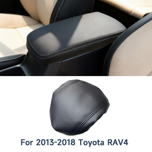 ฝาครอบที่วางแขนกลางหนังสำหรับโตโยต้า RAV4 2013-2018 วัสดุไมโครไฟเบอร์แท้ - Product Image 3