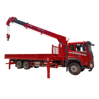 Mini-grue montée sur camion 4x4 hydraulique de 14 tonnes avec flèche télescopique de 21,8 m de hauteur de levage et haute efficacité