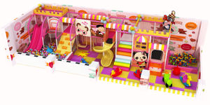 Serie di caramelle parco giochi al coperto a basso costo per bambini, tra cui scivoli piscine a pallina trampolini di sabbia piccoli (dieci quadrati - Product Image 4