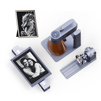 Machine de gravure portable LP4 Deluxe 10W 4000 mm/s avec écran tactile LED, double laser, DIY, tous matériaux (métal, verre, cuir)