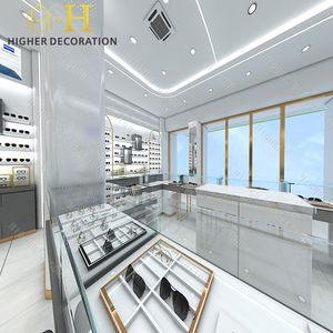 Présentoir à montures optiques de qualité supérieure Compteur mobile personnalisé avec système de verrouillage pour la conception de magasins de lunettes - Product Image 4